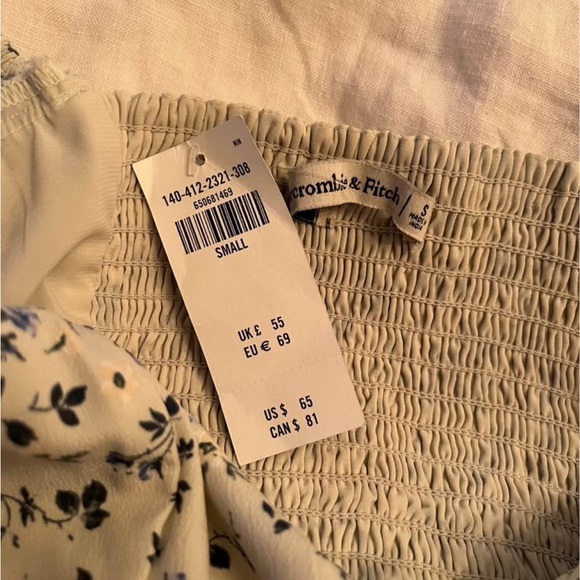 Abercrombie & Fitch Blue Floral Blouse - Picture 4 of 4